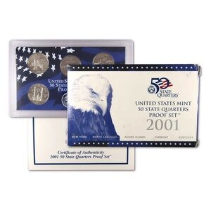 🇺🇸🪙 US MINT 50 STATES QUARTERS PROOF SET 2001 🪙🇺🇸